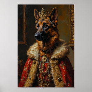 Königlich Belgischer Schäferhund-Porträt Poster