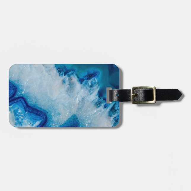 Königlich Blau-Achat Gepäckanhänger (Vorderseite horizontal)