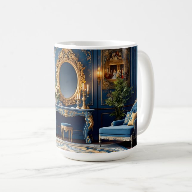Königlich Blau Barock. Kaffeetasse (VorderseiteRechts)