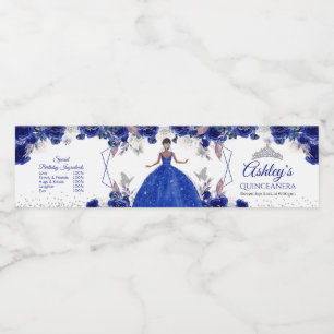 Königlich Blau Silber Prinzessin Quinceañera Wasse
