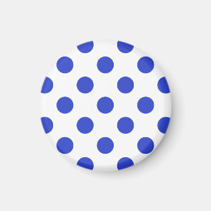 Königlich blaue Polka-Punkte Magnet