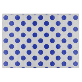 Königlich blaue Polka-Punkte Schneidebrett