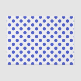 Königlich blaue Polka-Punkte Seidenpapier