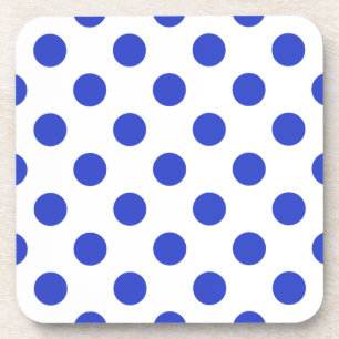 Königlich blaue Polka-Punkte Untersetzer