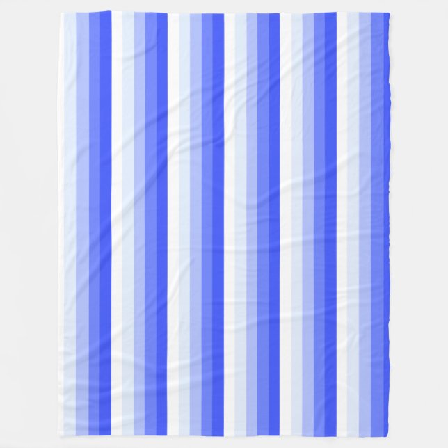 Königlich blaue Schattenstreifen Fleecedecke (Vorderseite)