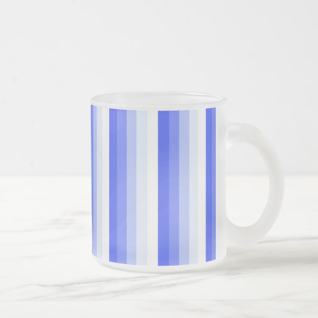 Königlich blaue Schattenstreifen Mattglastasse (Rechts)