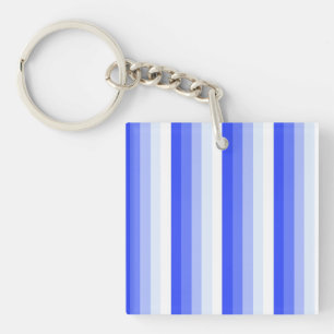 Königlich blaue Schattenstreifen Schlüsselanhänger