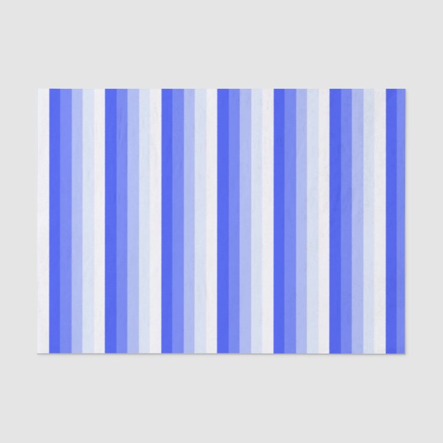 Königlich blaue Schattenstreifen Seidenpapier (Vorderseite)
