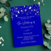 Königlich-blaue Sterne-Hochzeit