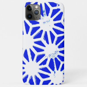 Königlich blaues geometrisches Muster Case-Mate iPhone Hülle