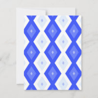 Königlich blaues Rautenmuster