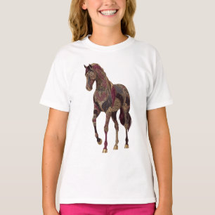 Königlich verziertes arabisches Pferd T-Shirt