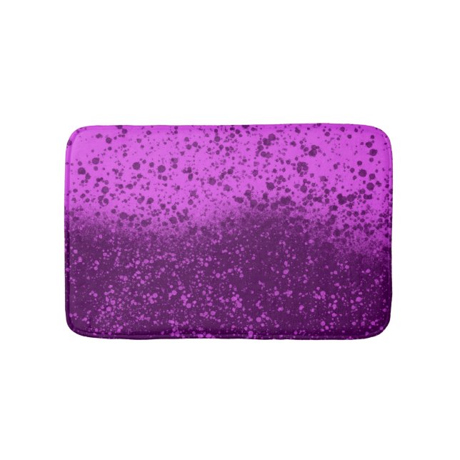 Königlich violetter monochromer Spritzer Badematte (Vorderseite)