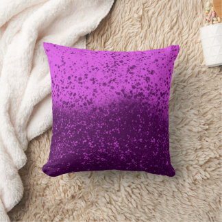 Königlich violetter monochromer Spritzer Kissen