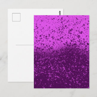 Königlich violetter monochromer Spritzer Postkarte