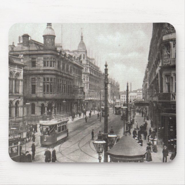Königliche Allee, Belfast, c.1900 Mousepad (Vorne)