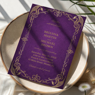 Königliche Amethyst-Kunst Keltisch Einladung