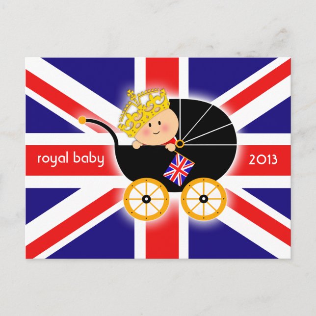 Königliche Baby-Postkarte Postkarte (Vorderseite)