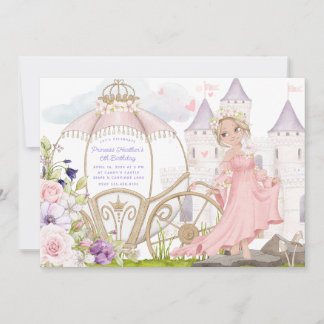 Königliche Beförderung | Blonde Princess Birthday Einladung
