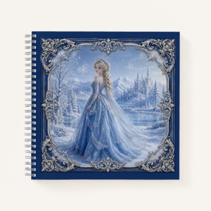 Königliche Blaue Prinzessin Fantasy Notizbuch