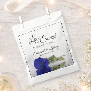Königliche Blaue Rose Liebe ist süß Nimm eine Süßi Geschenktütchen