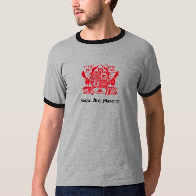 Königliche Bogen-Maurerarbeit T-Shirt (Vorderseite)