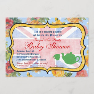 Königliche britische Babyparty-Einladung Einladung