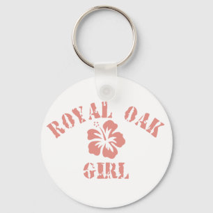 Königliche Eiche-Rosa-Girl Schlüsselanhänger