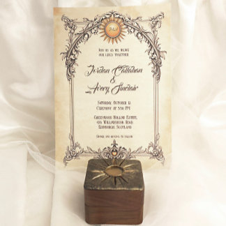 Königliche Eleganz Vintage-Barock-Hochzeitseinladu Einladung