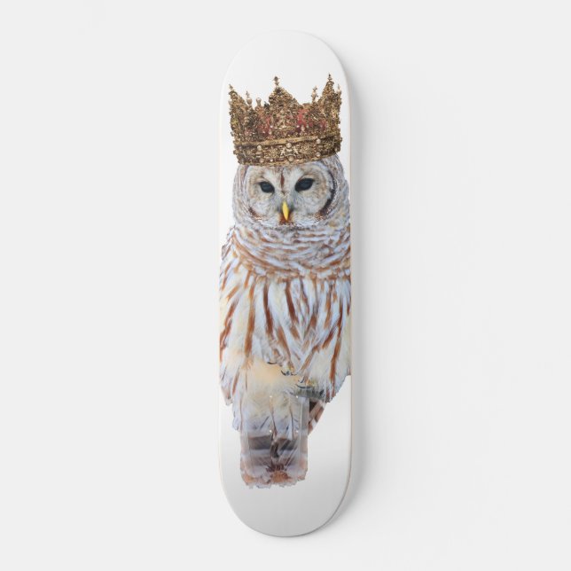 Königliche Eule #1 Skateboard (Vorderseite)