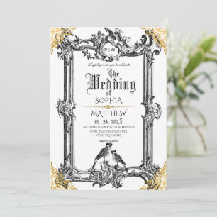 Königliche Fantasy-Mittelalter-Hochzeit Einladung