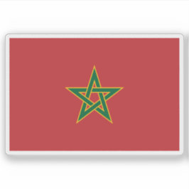 Königliche Flagge Marokkos Aufkleber