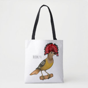 Königliche Fliegenschnäpper-Vogel-Cartoon-Illustra Tasche