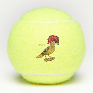 Königliche Fliegenschnäpper-Vogel-Cartoon-Illustra Tennisbälle