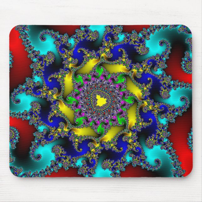 Königliche Fraktal-Mausunterlage Mousepad (Vorne)