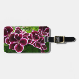 Königliche Geranienblüten Elegante Malvenfarbene B Gepäckanhänger