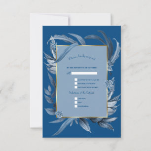 Königliche Gold-Fleur-de-lis-Großer-Gatsby-Hochzei RSVP Karte