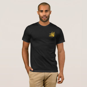 Königliche Goldene Biene Imitation von Stickerei T-Shirt