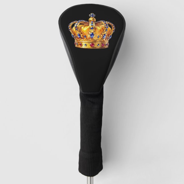Königliche goldene Krone Golf Headcover (Vorderseite)