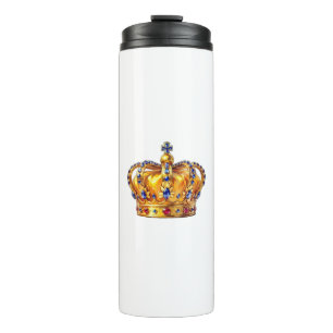 Königliche goldene Krone Thermosbecher