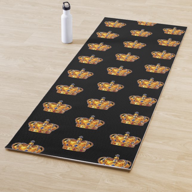 Königliche goldene Krone Yogamatte (Beispiel)
