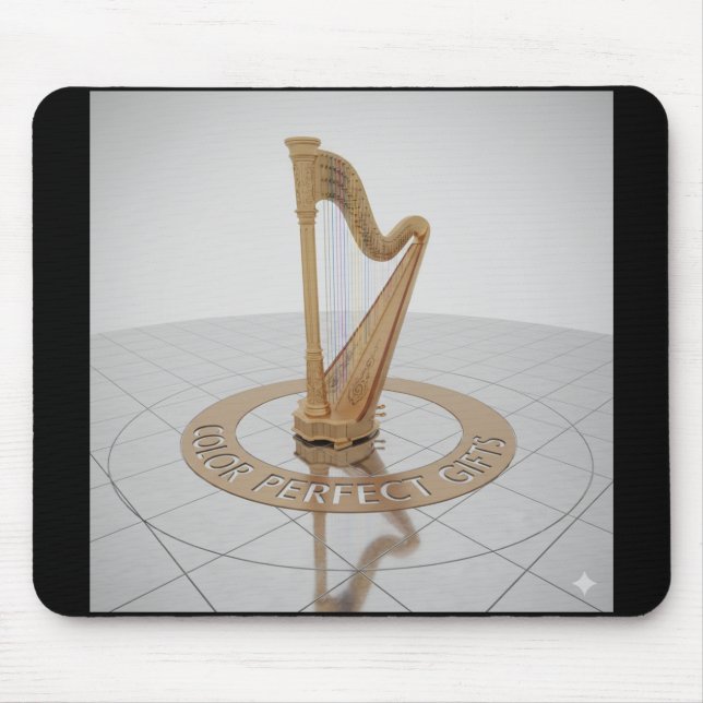 Königliche Goldharfe-Mauspad Mousepad (Vorne)