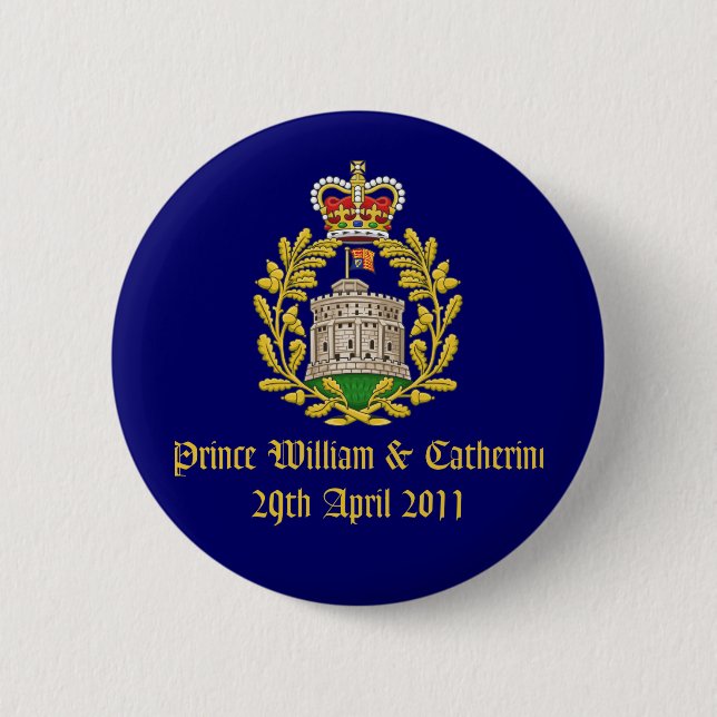 Königliche Hochzeit Button (Vorderseite)