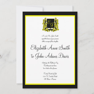 Königliche Hochzeit Einladung Black and Gold