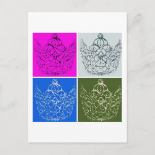 Königliche Hochzeit/Krone Postkarte