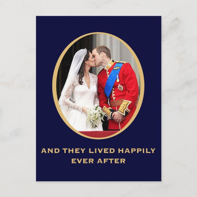Königliche Hochzeit Postkarte (Vorderseite)