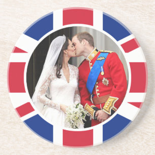 Königliche Hochzeit Sandstein Untersetzer
