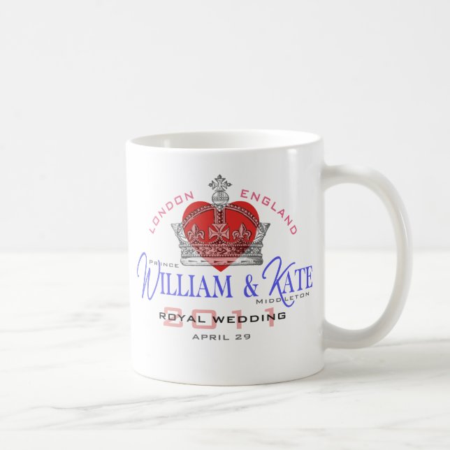 Königliche Hochzeit Williams u. Kate Kaffeetasse (Rechts)