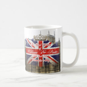 Königliche Hochzeits-Sammlerstücke Williams und Kaffeetasse