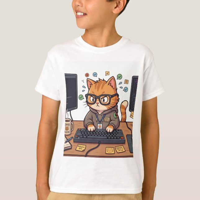 Königliche Katze Kinder T-Shirt (Vorderseite)